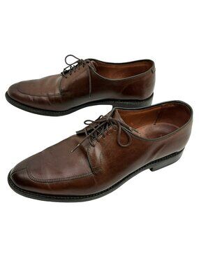 Allen Edmonds Delray Split-Toe Lace Leather Dress Shoes Mens 11.5 Brown Derby St